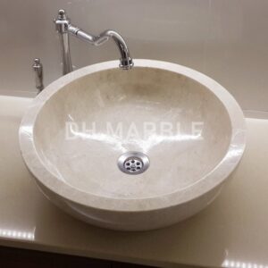 Bej Çanak Mermer Lavabo
