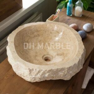 Doğal Patlatma Mermer Lavabo