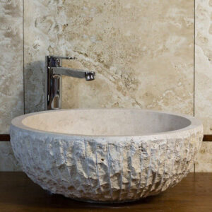 Elips Büyük Dişli Tarama Lavabo (Bej)