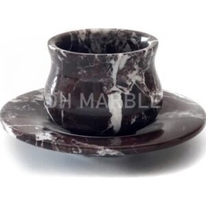 Siyah Mermer Fincan